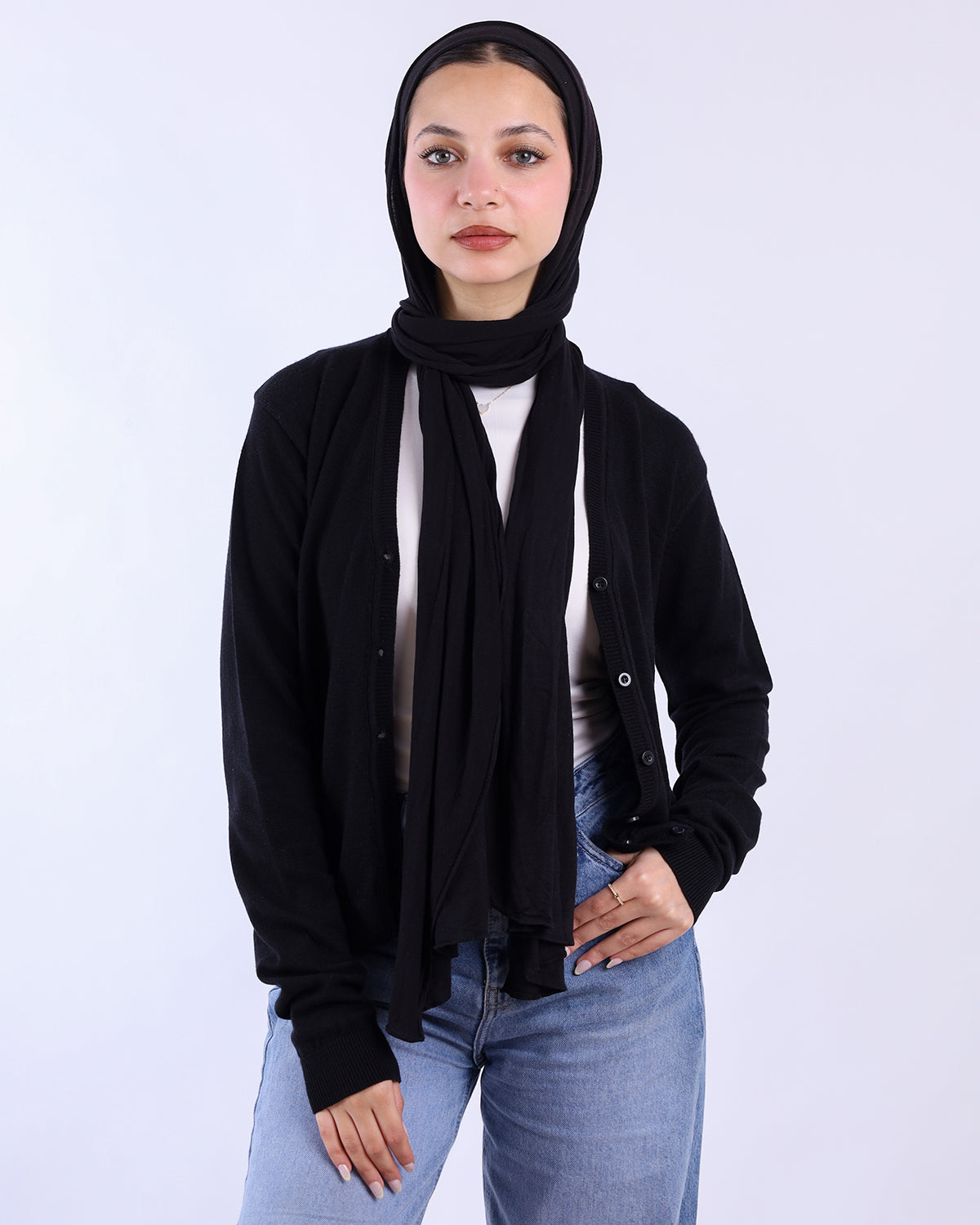 Sajuni Short Sleeve Cardigan in White main image 0