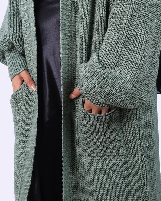 Knit Long Cardigan