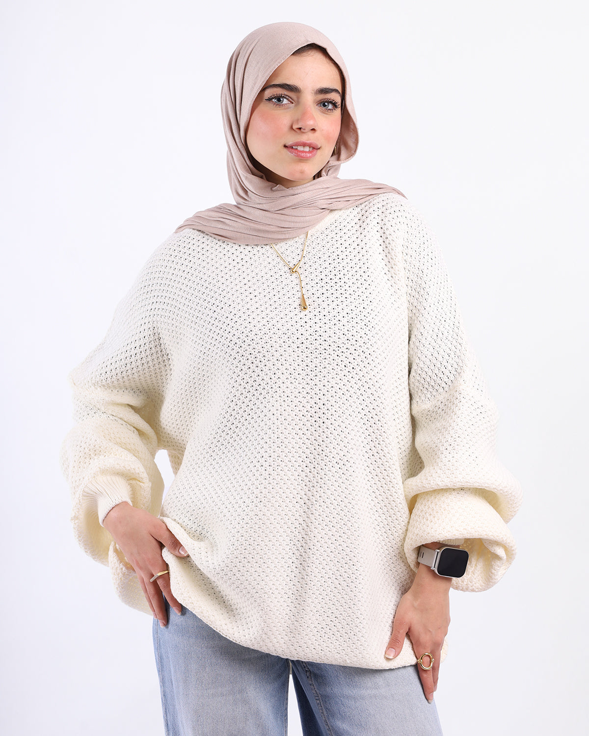 كنزة نسائية من Nest، مقاس 5