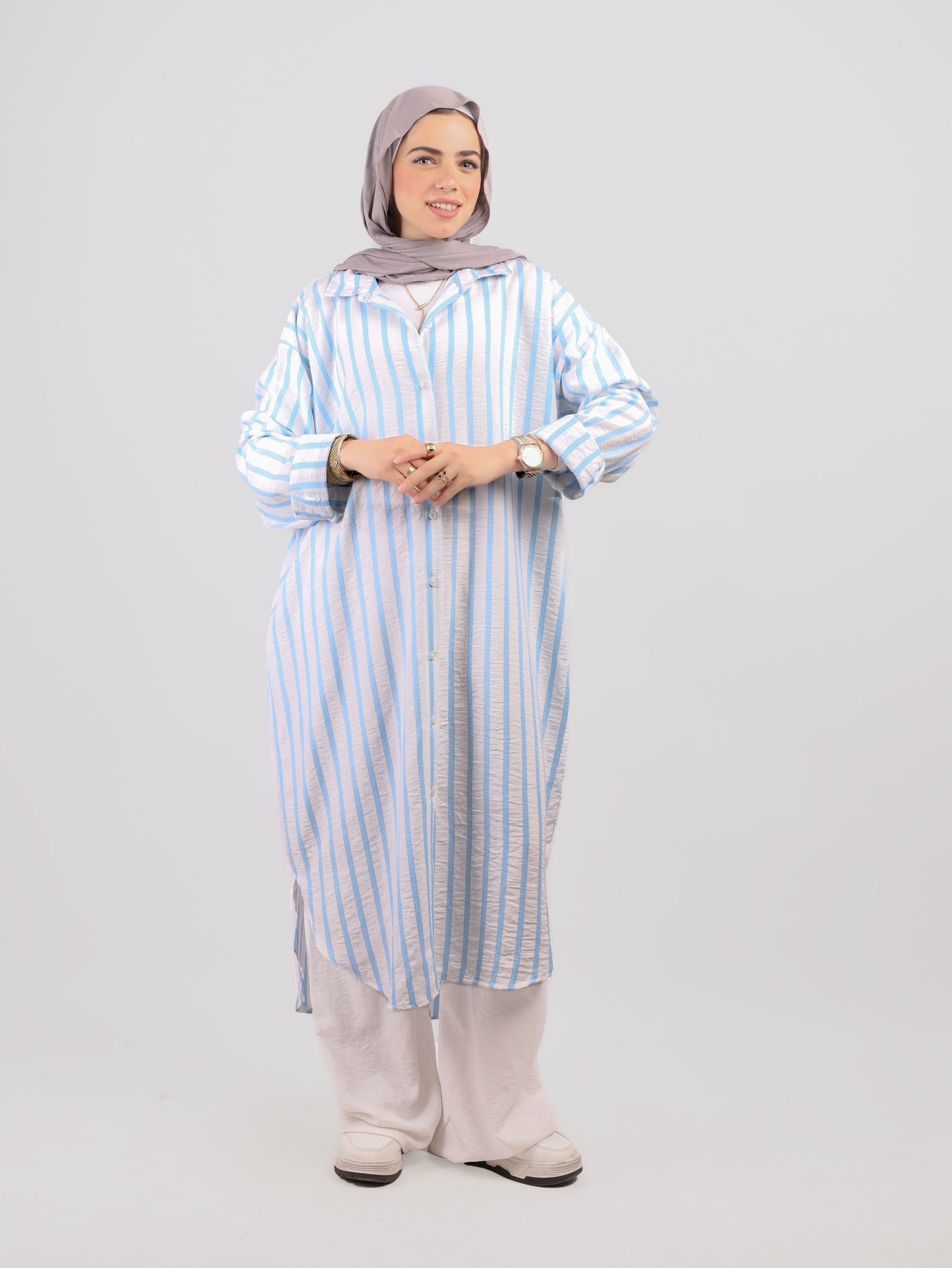 Maxi Striped Chemise