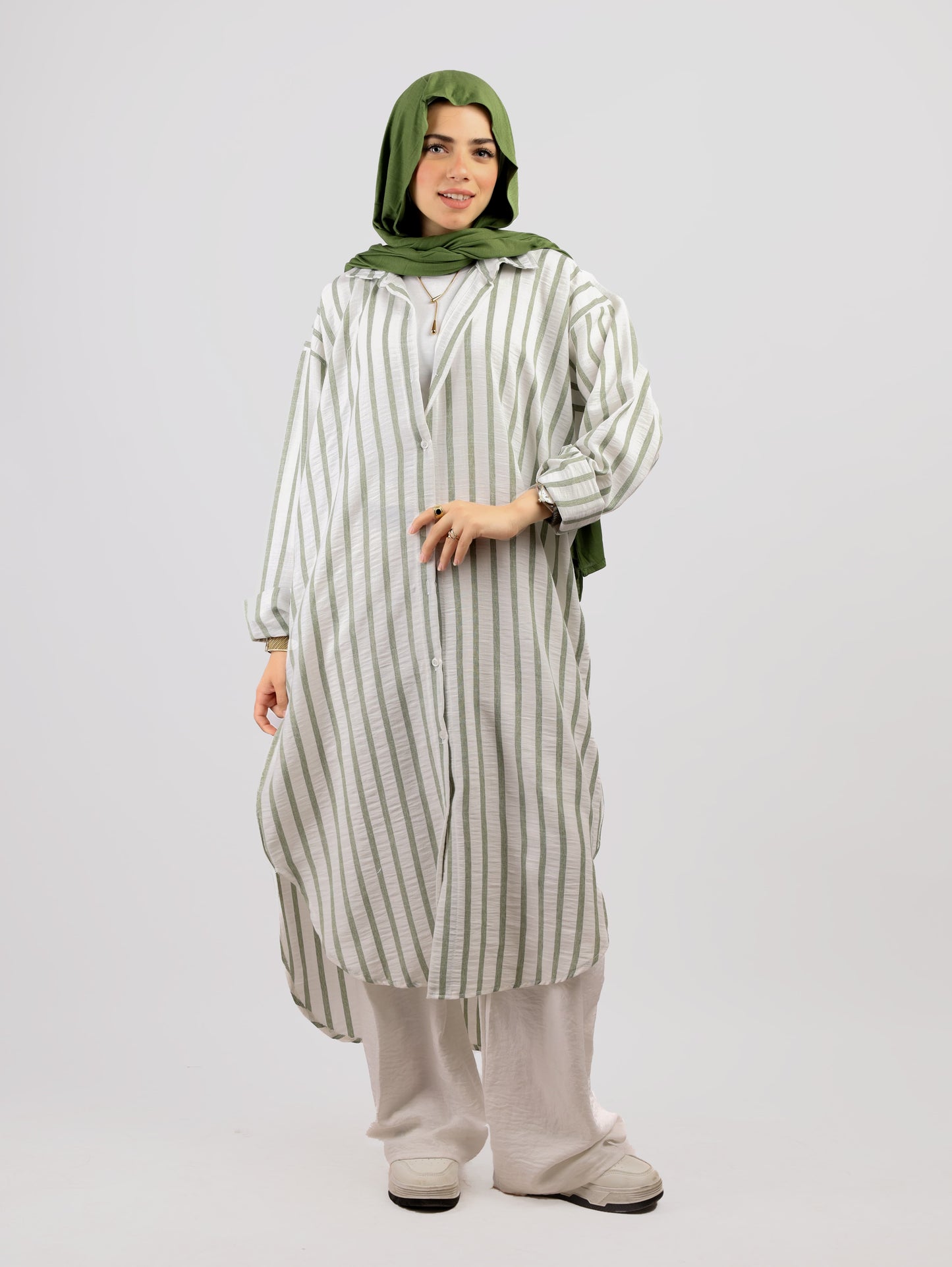 Maxi Striped Chemise