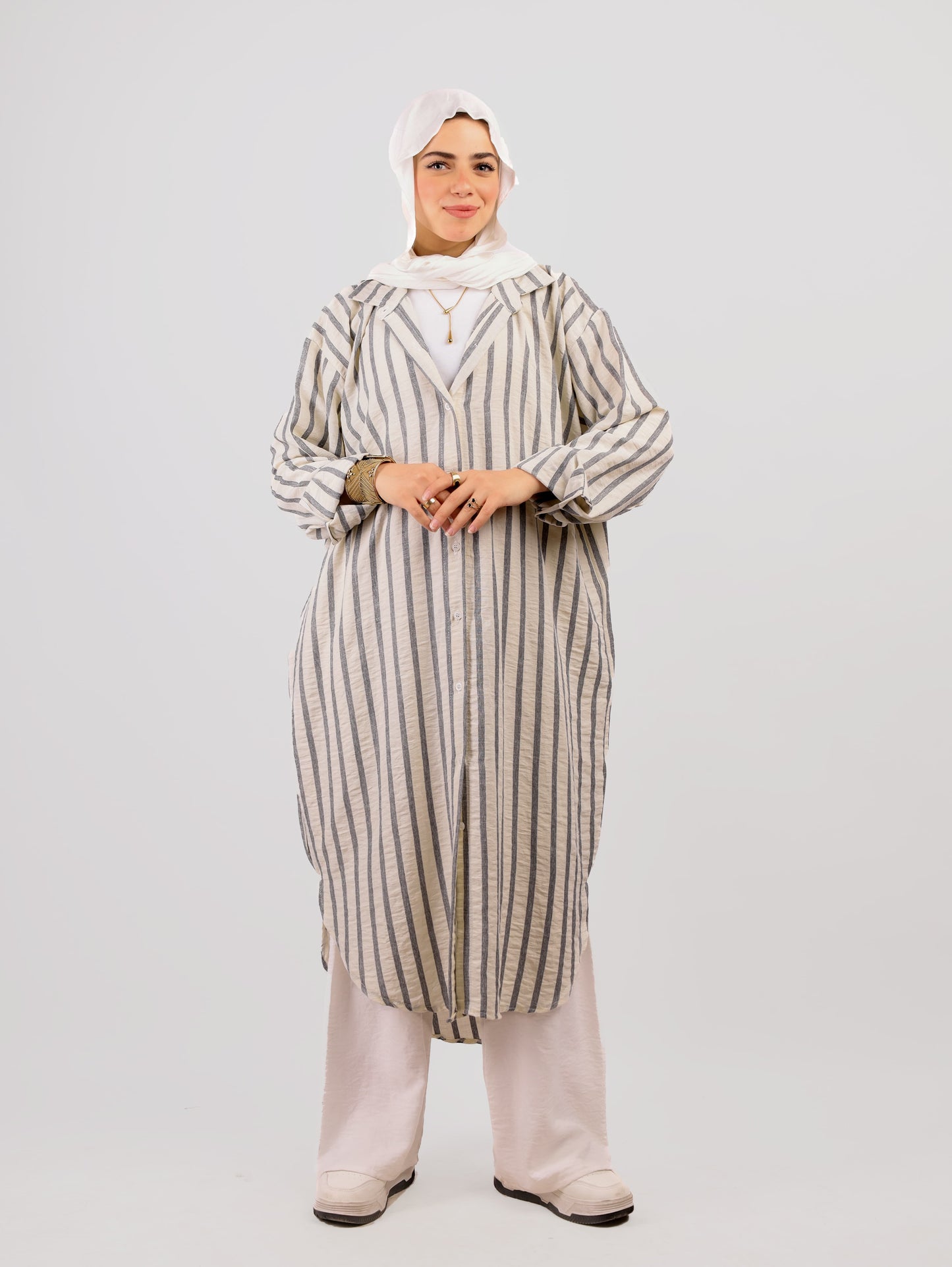 Maxi Striped Chemise