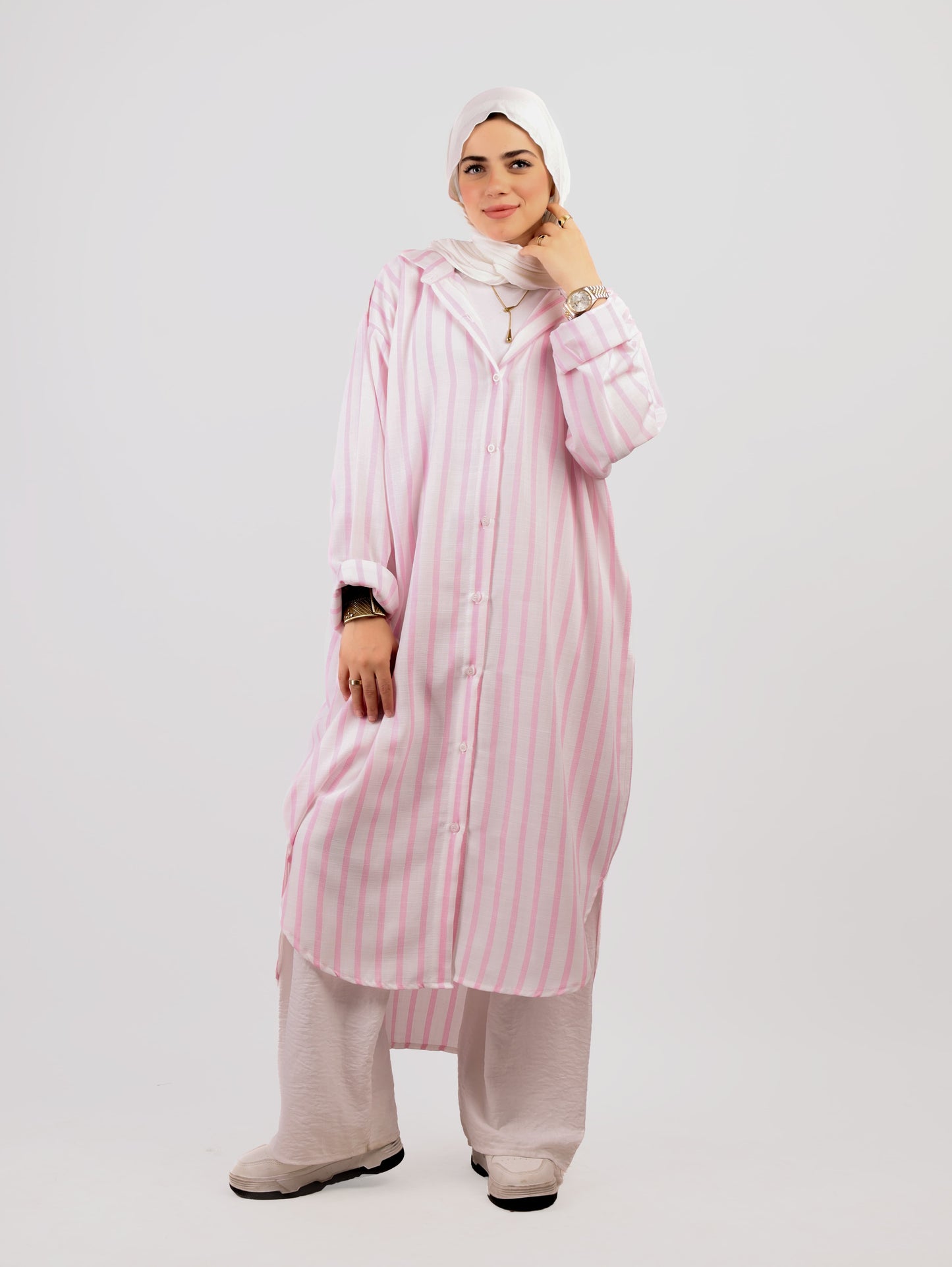 Maxi Striped Chemise