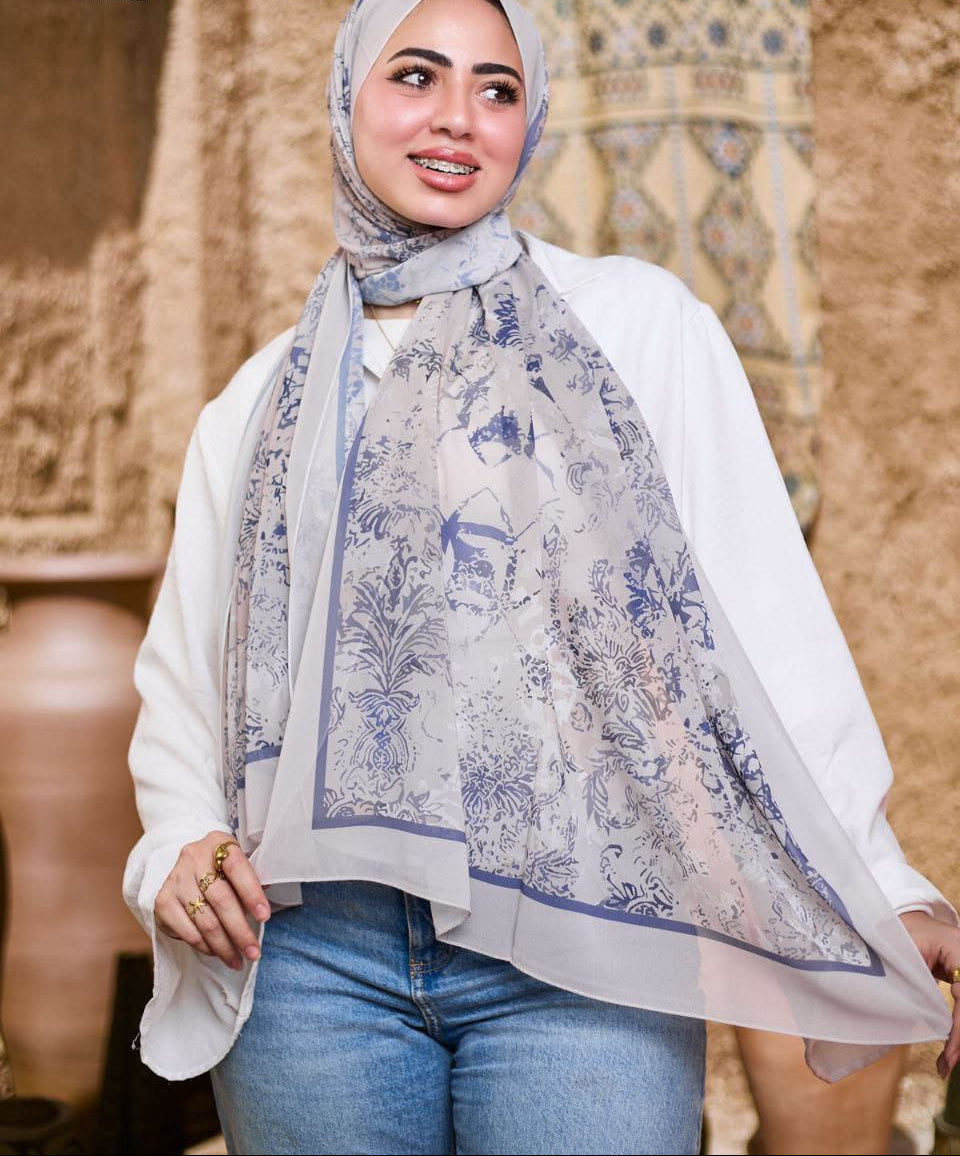 Printed Chifon Scarf