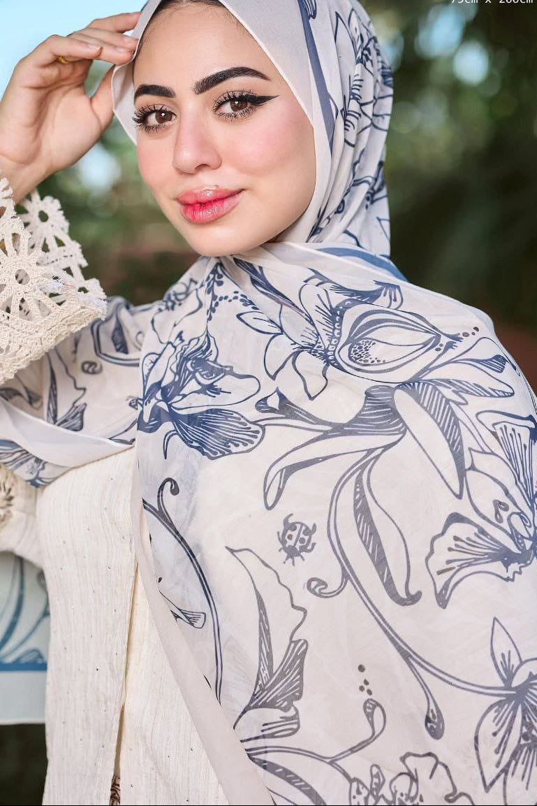 Printed Chifon Scarf