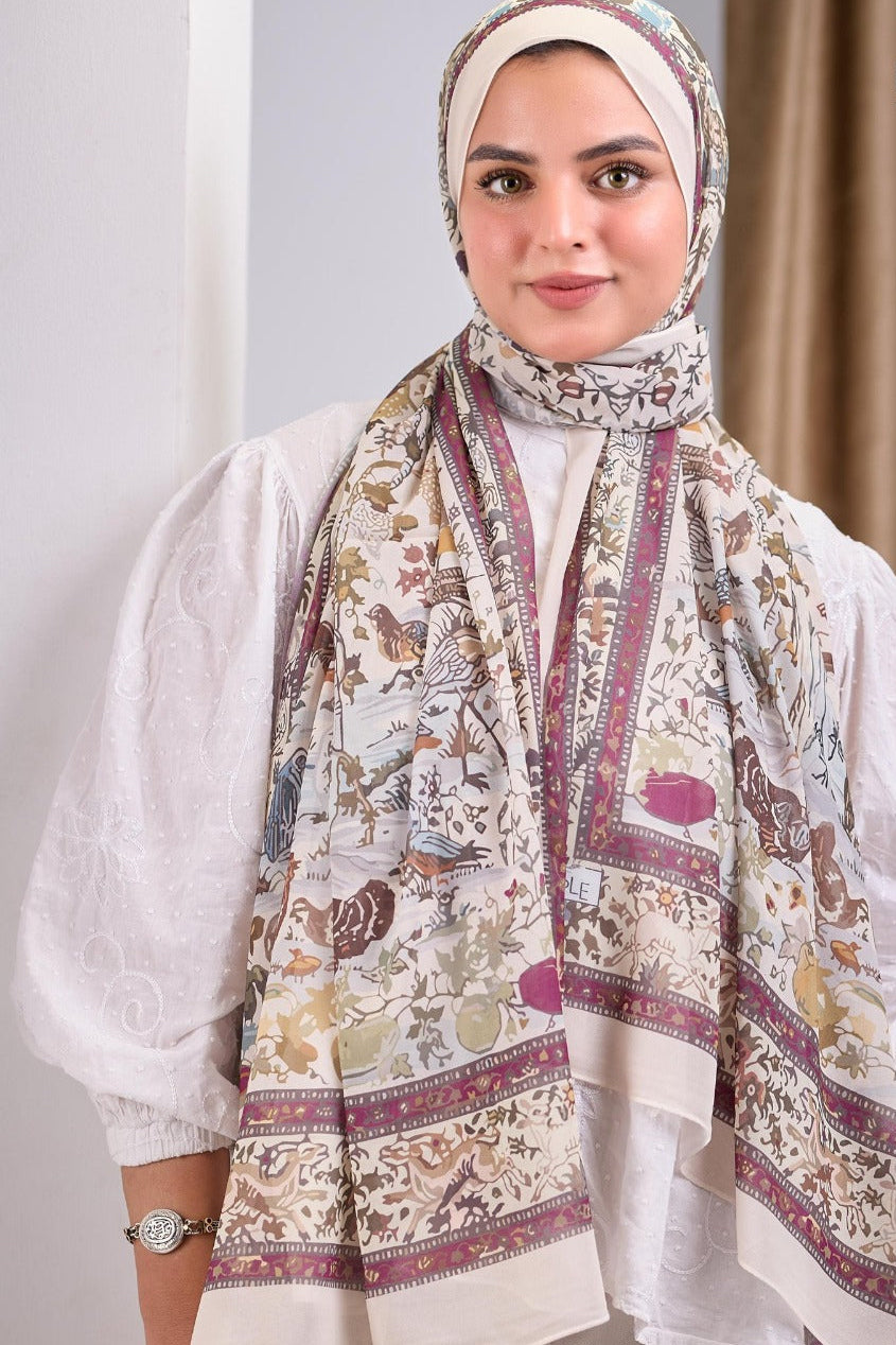 Printed Chifon Scarf