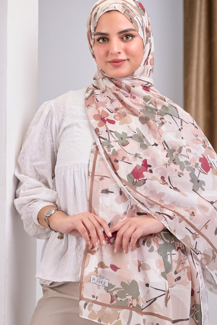 Printed Chifon Scarf