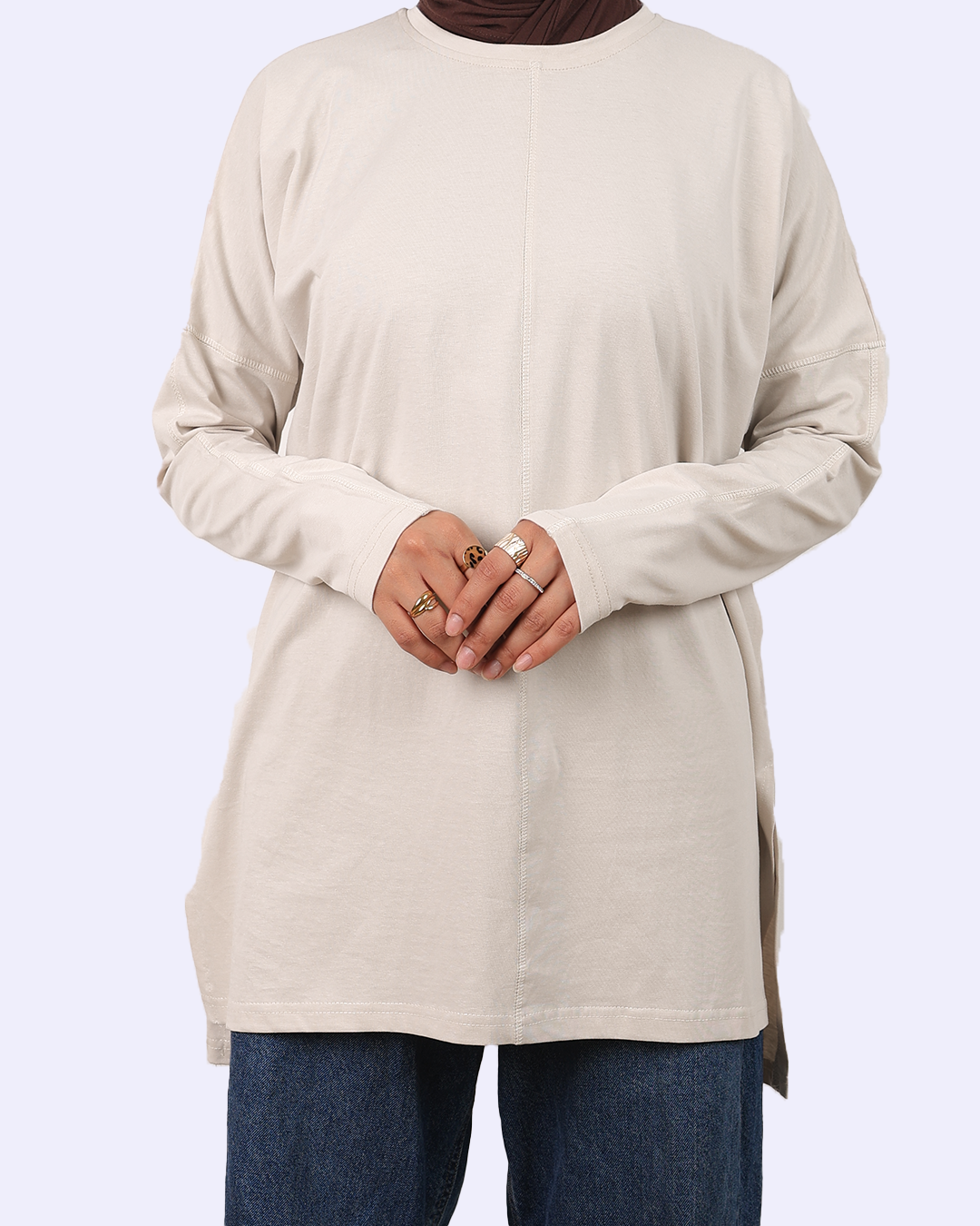 Line Side Cut T-Shirt