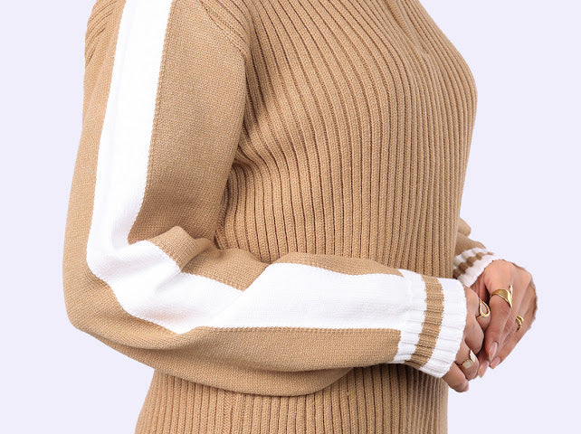 Lines Zipper Pullover