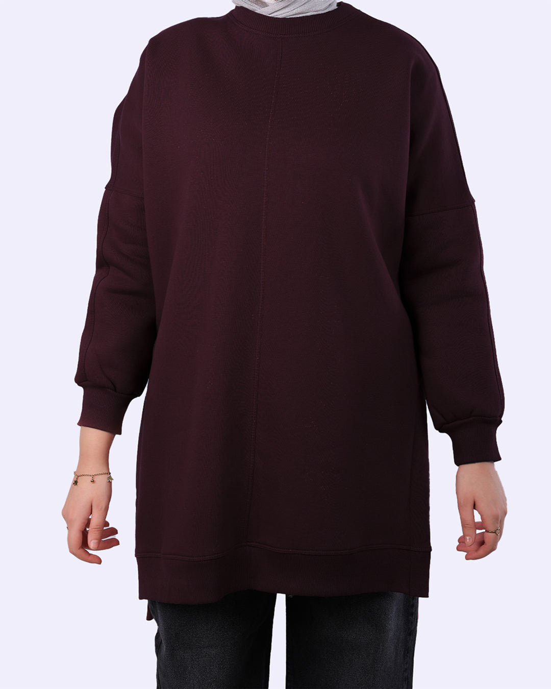 line Oversize Sweatshirt