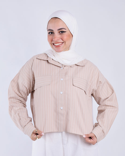 Pop-Cropped Chemise