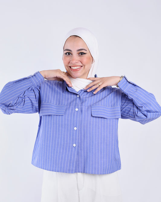 Pop-Cropped Chemise
