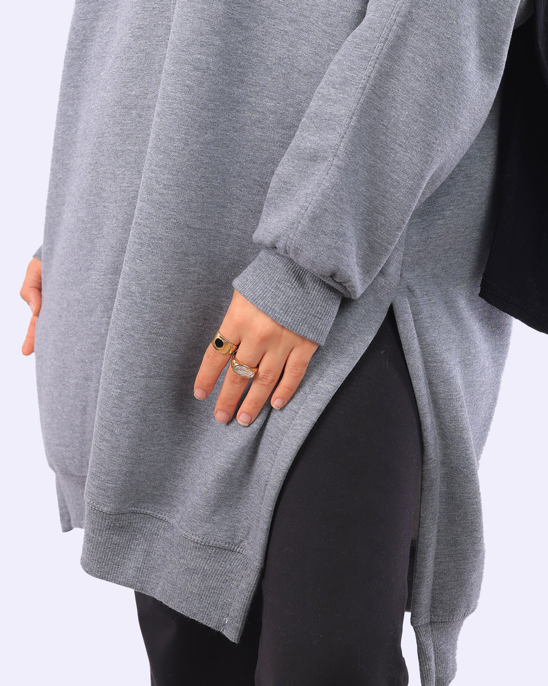 line Oversize Sweatshirt