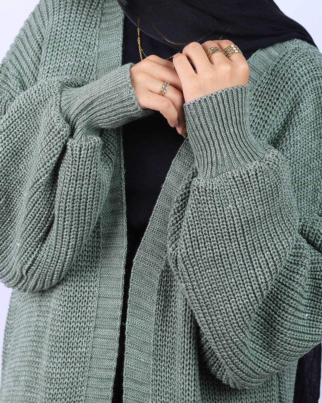 Knit Long Cardigan