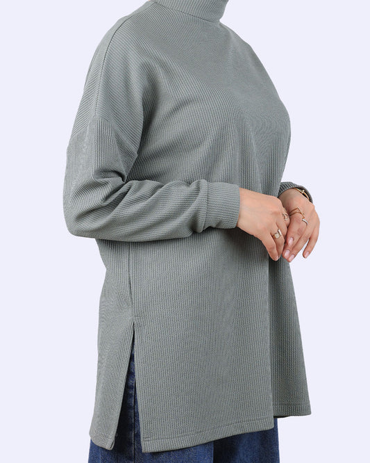 High Neck Pullover