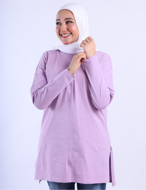 Line Side Cut T-Shirt