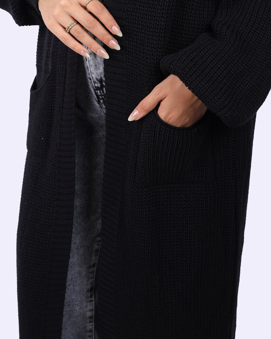 Knit Long Cardigan