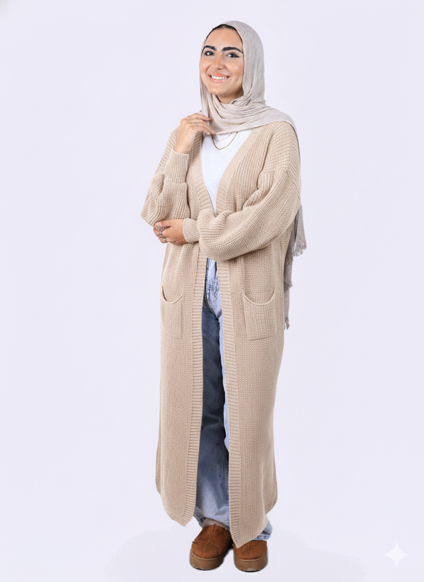 Knit Long Cardigan