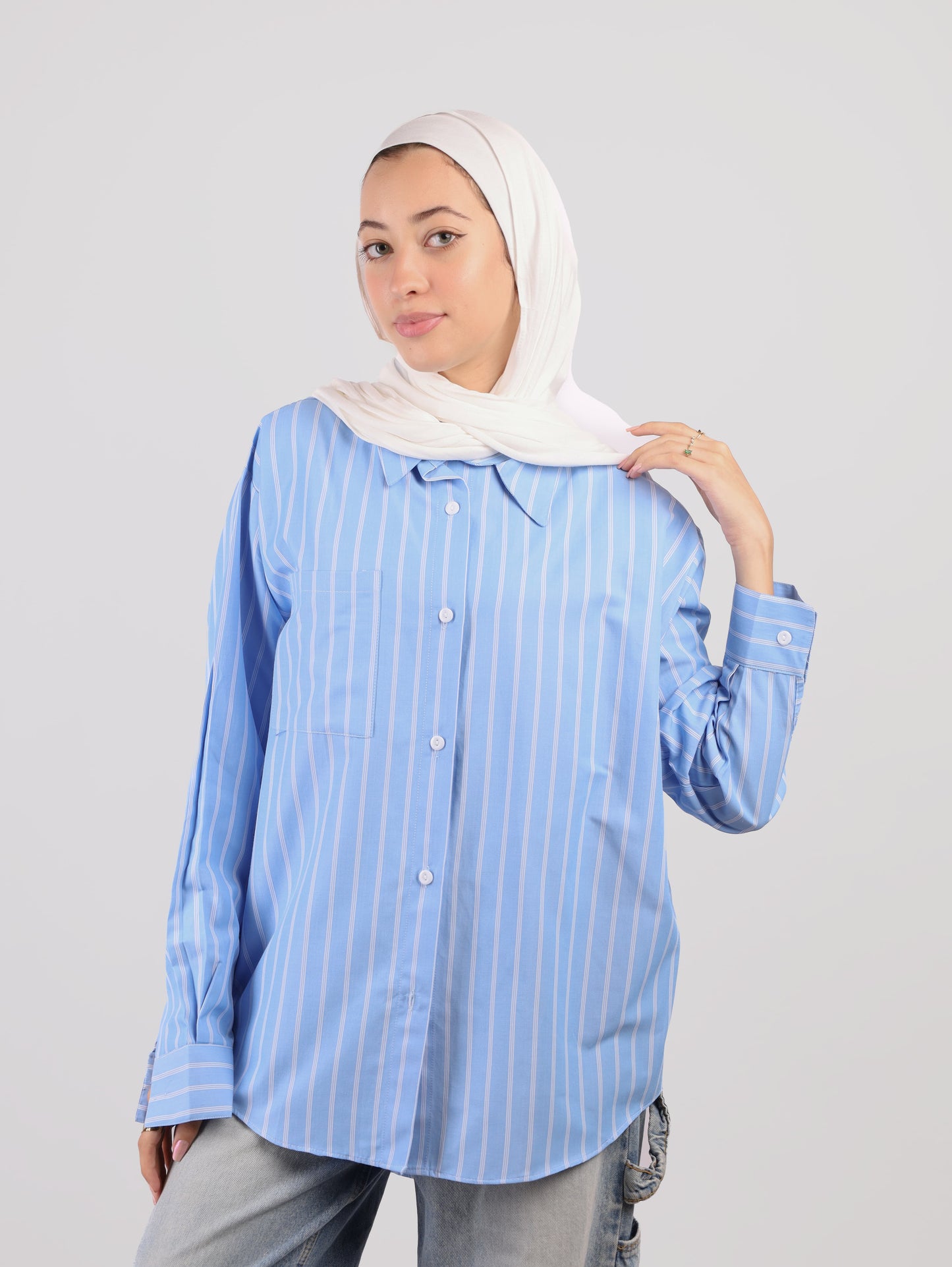 Chic Trio Striped Chemise