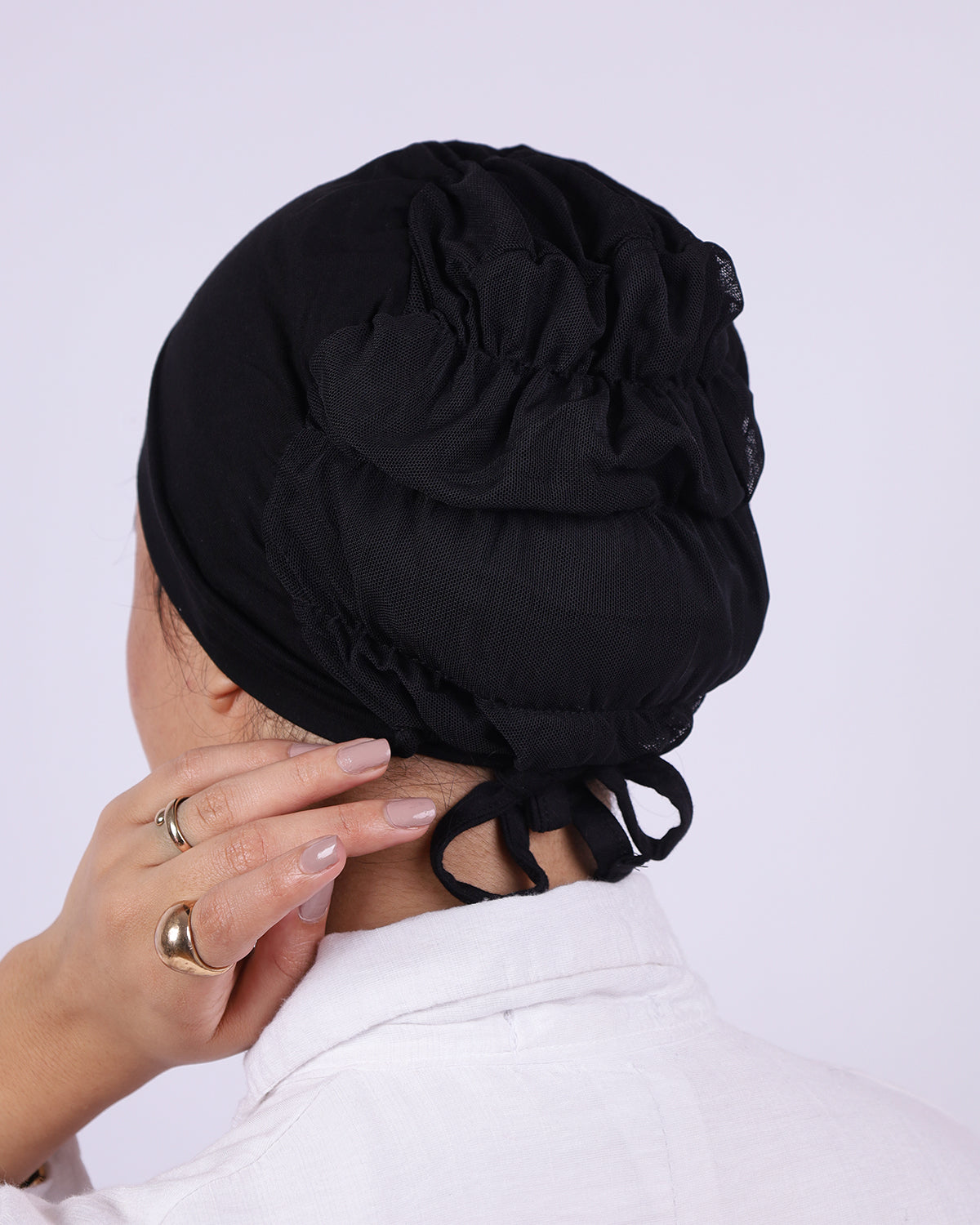 Net Bandana With Tie
