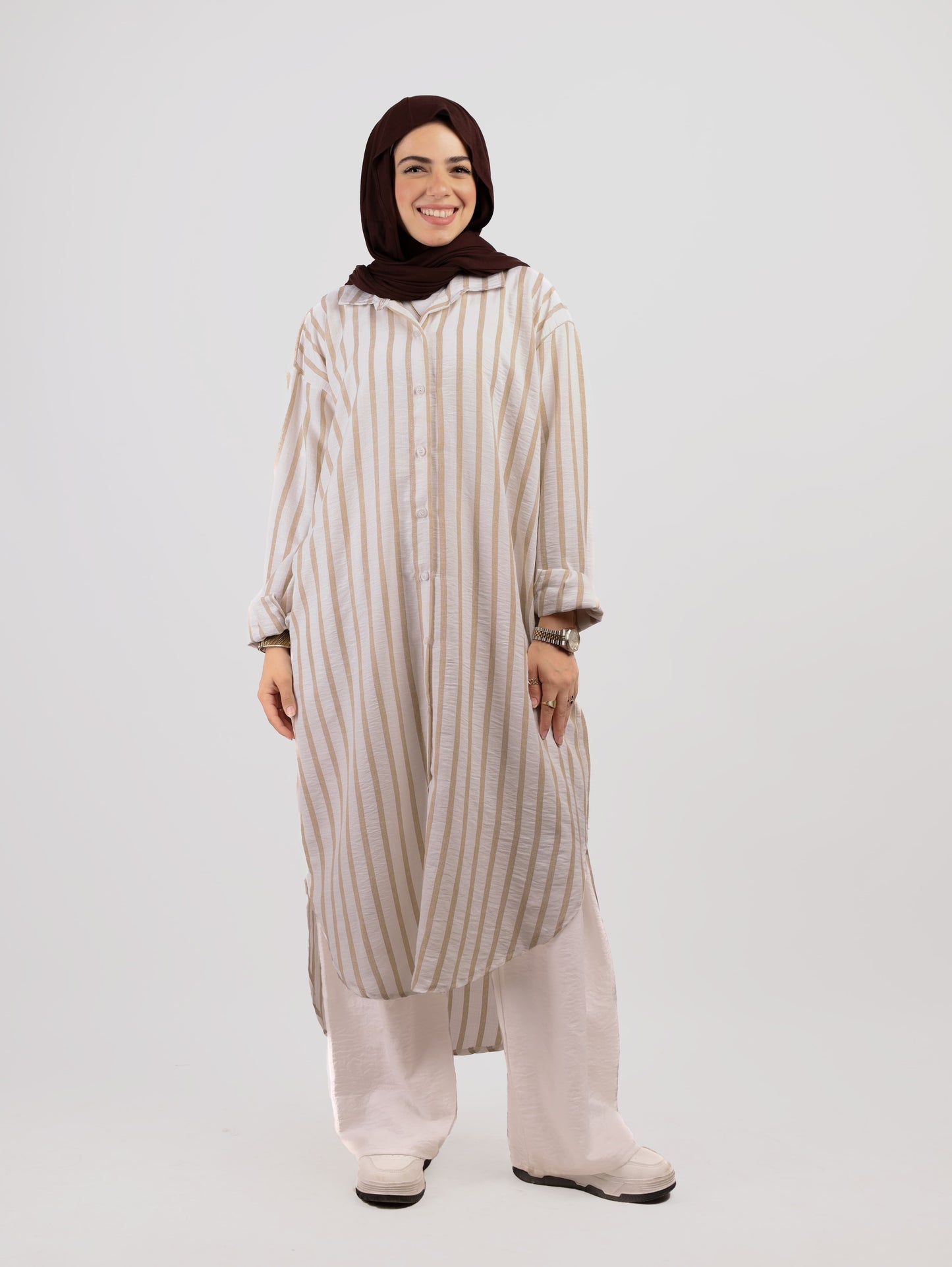 Maxi Striped Chemise