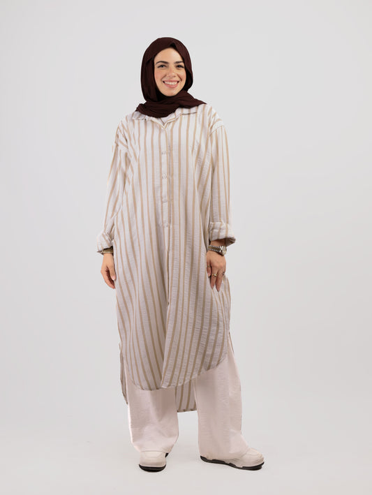 Maxi Striped Chemise