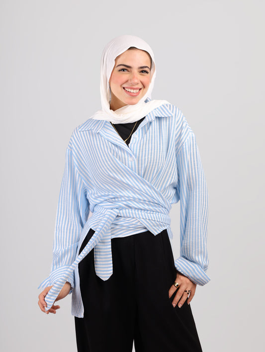 Twisted Striped Chemise