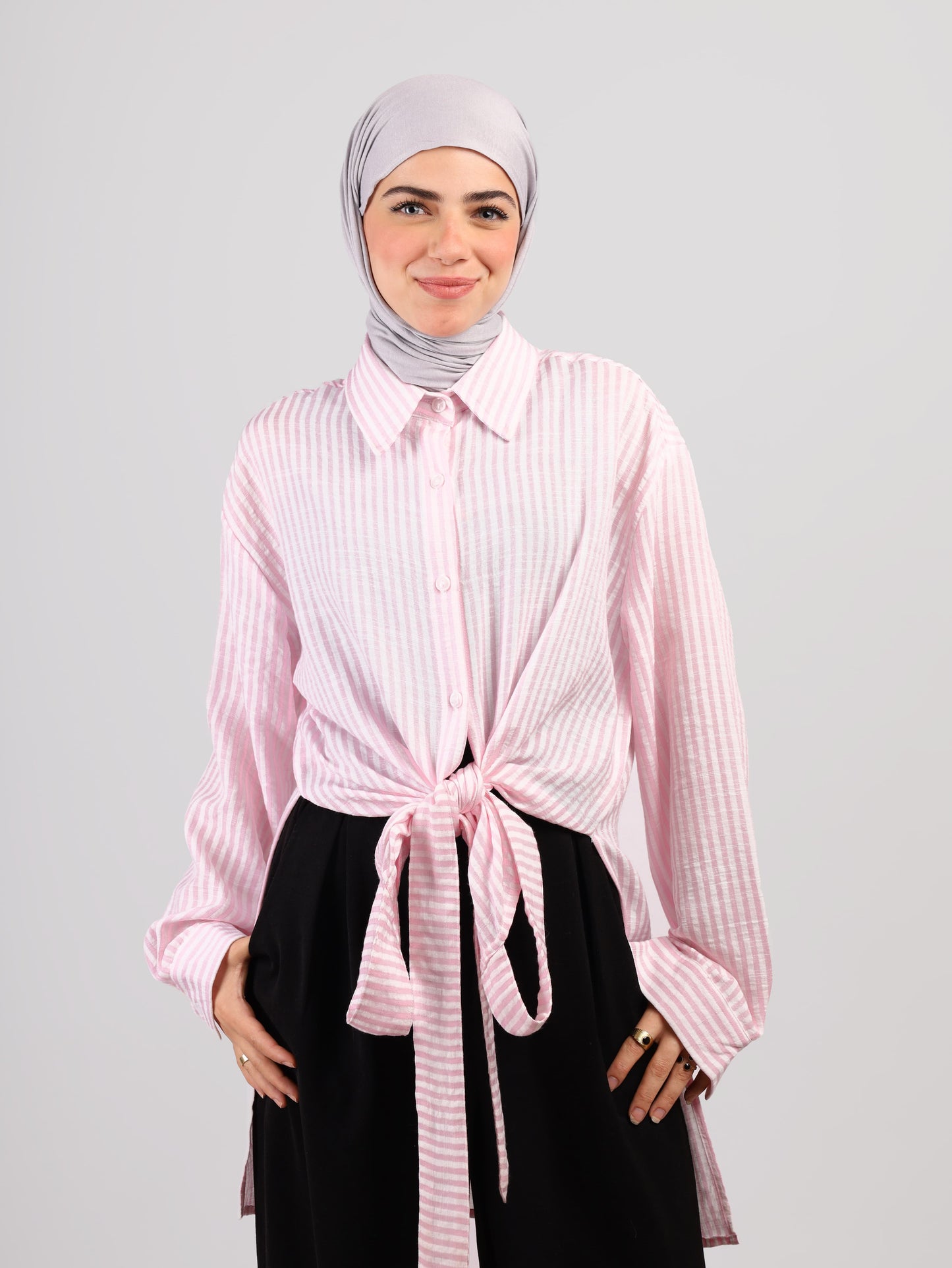 Twisted Striped Chemise