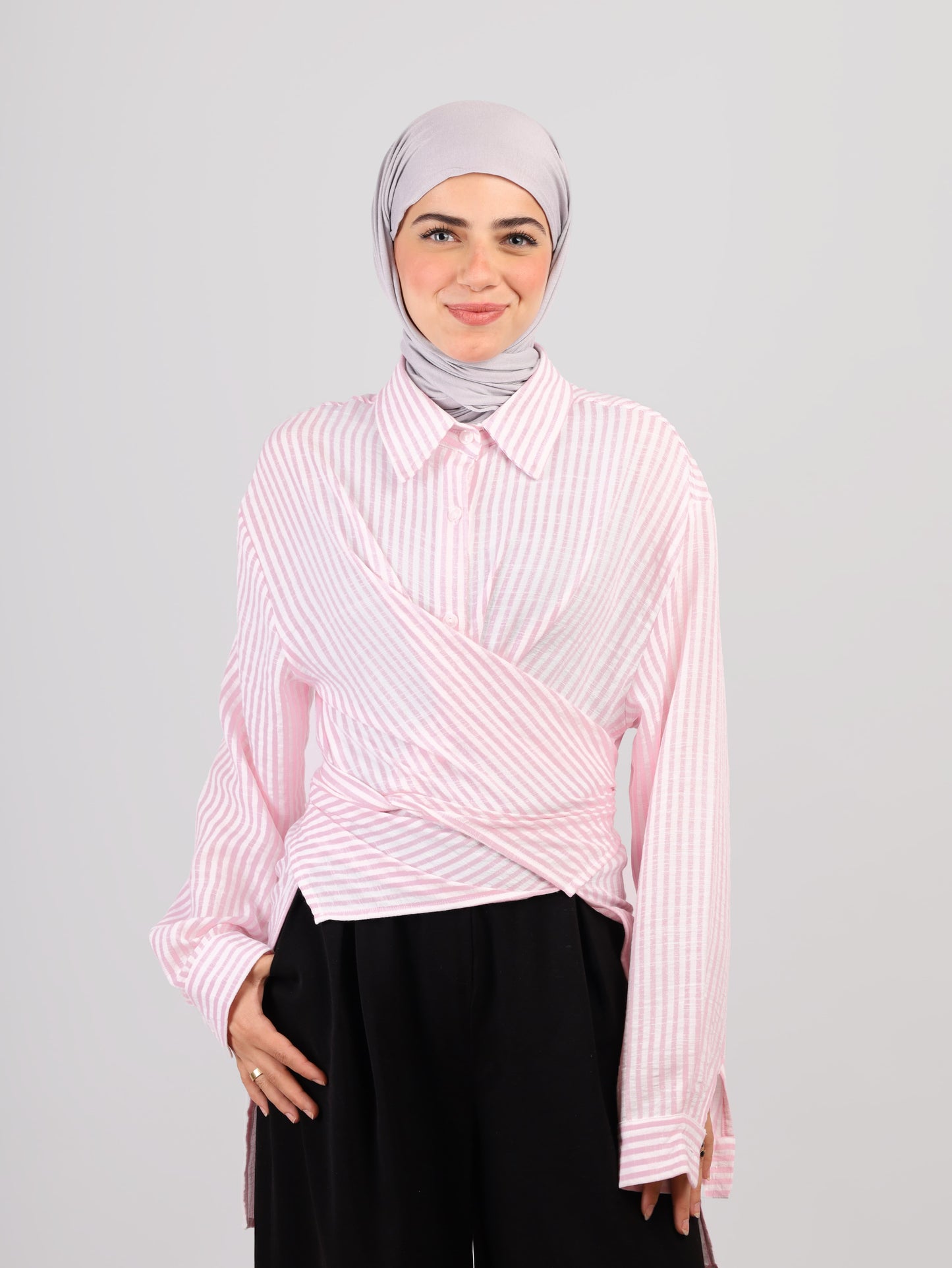 Twisted Striped Chemise