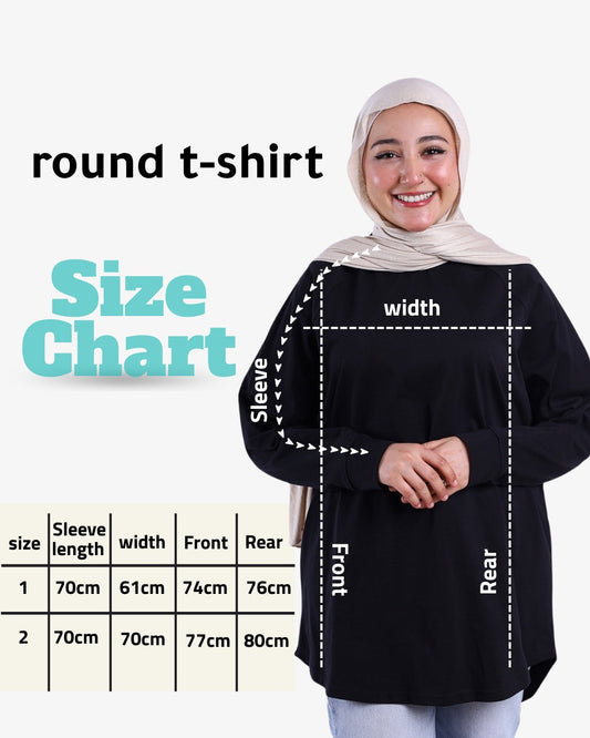تيشيرت مقاس دائري 1
