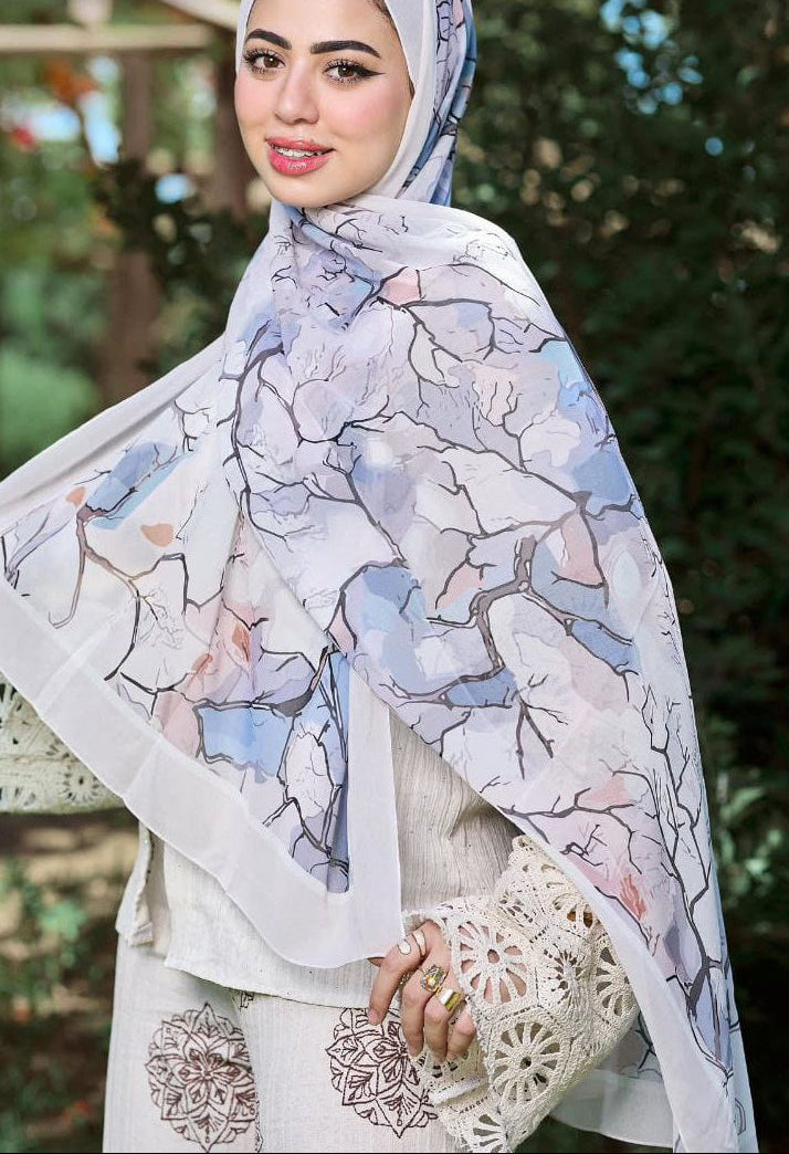 Printed Chifon Scarf