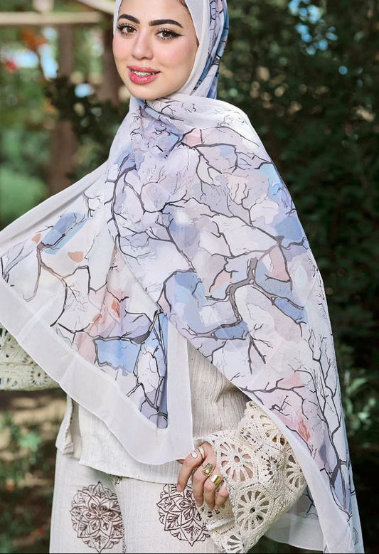 Printed Chifon Scarf