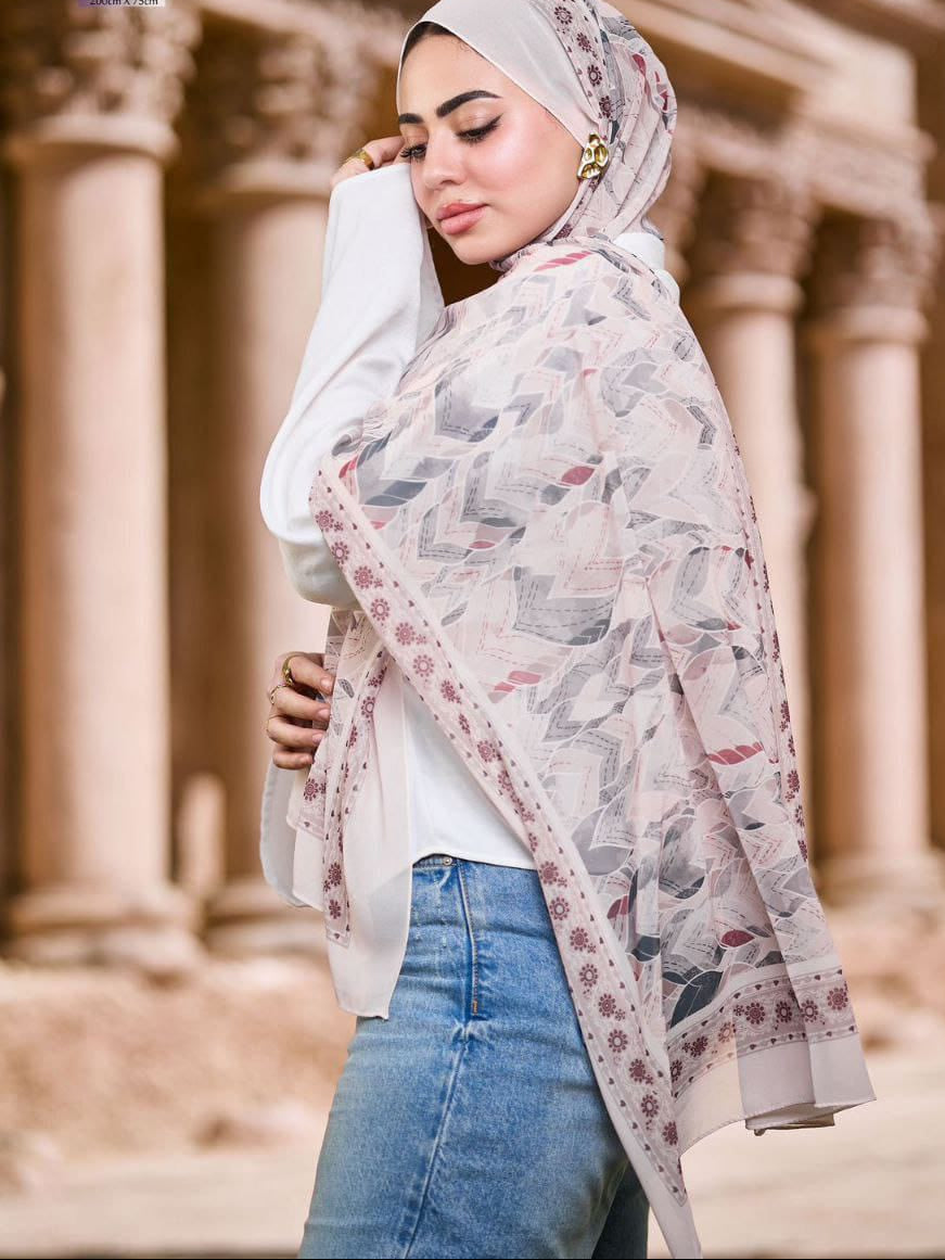 Printed Chifon Scarf