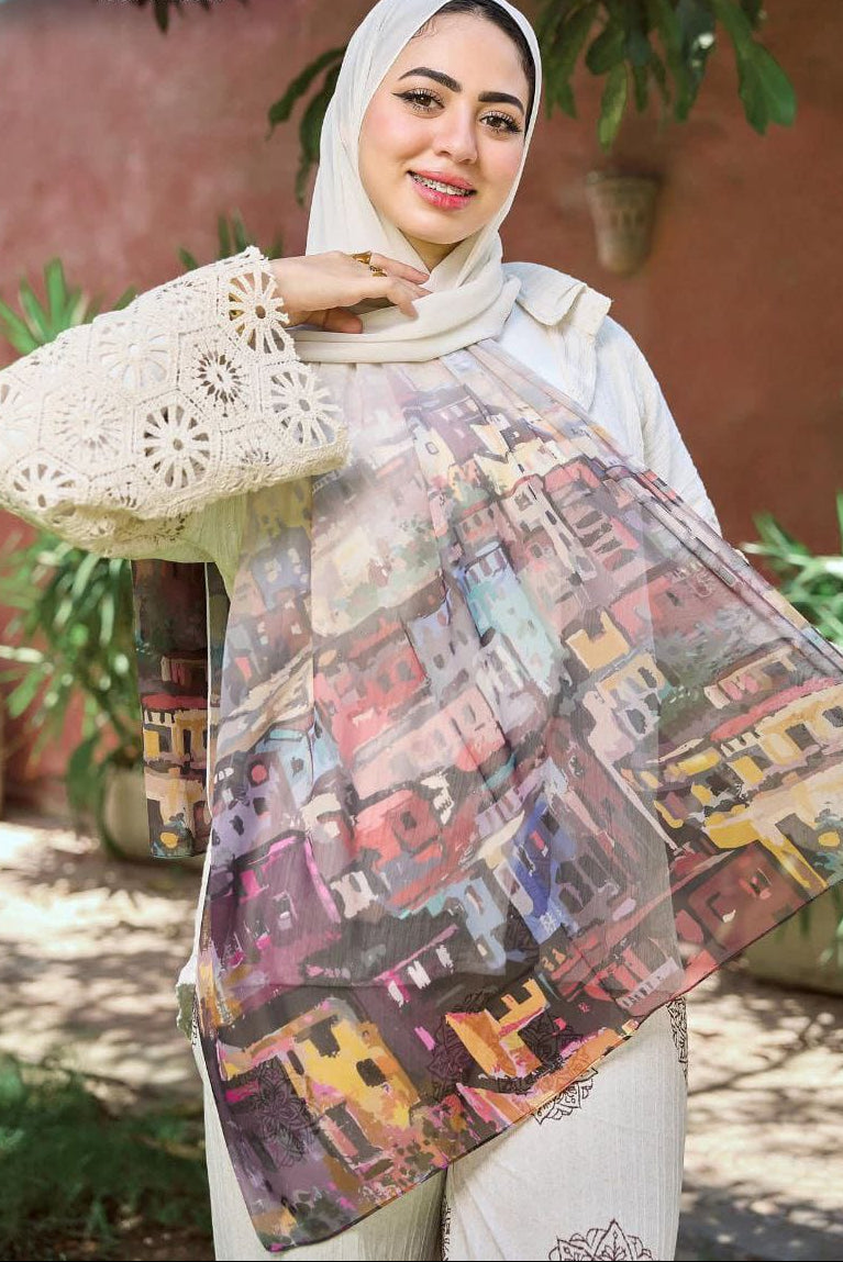 Printed Chifon Scarf