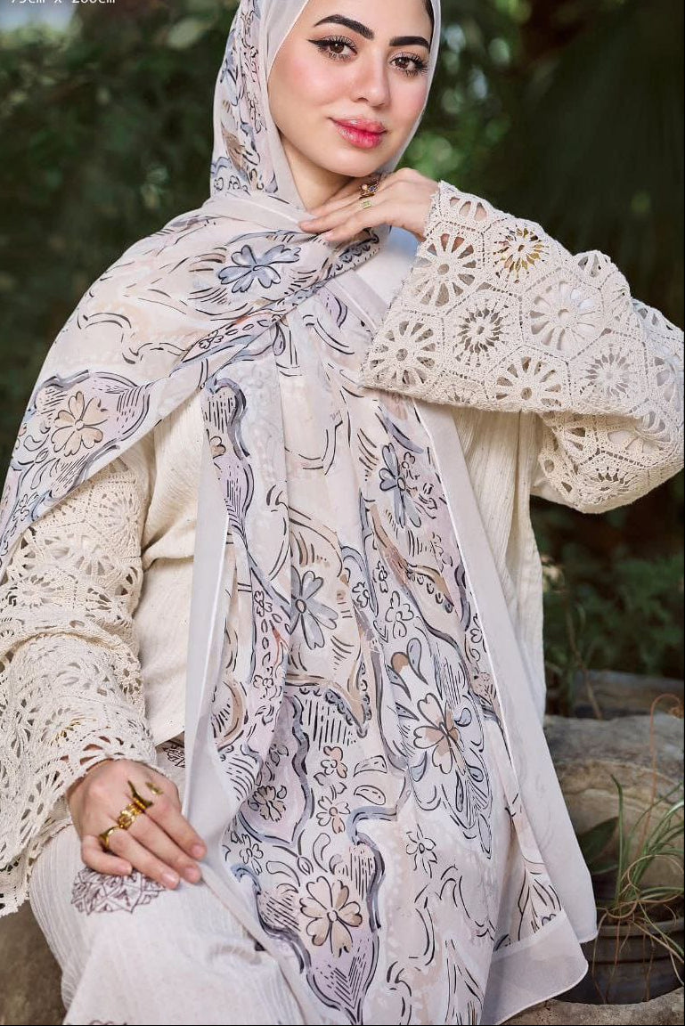 Printed Chifon Scarf