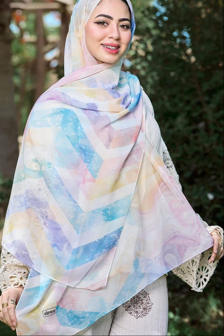 Printed Chifon Scarf