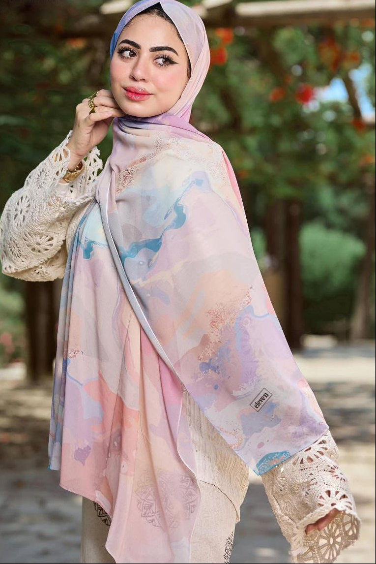 Printed Chifon Scarf