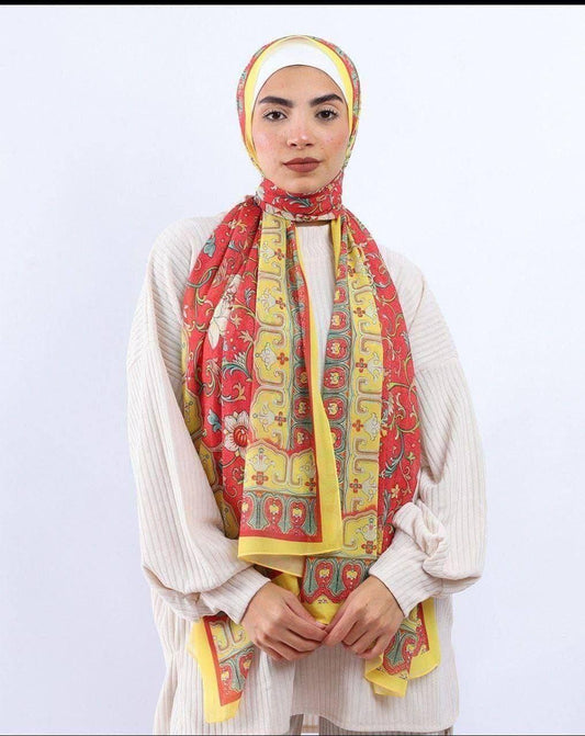 Printed Chifon Scarf 75